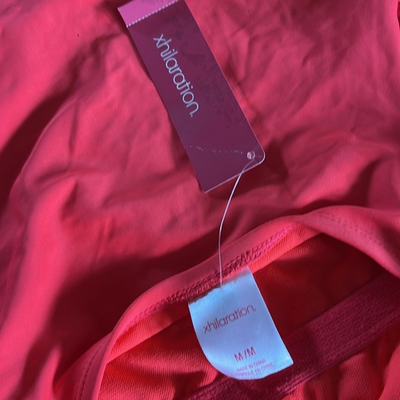 NWT Xhilaration Pink One Piece Swimsuit with Crochet Detail - Picture 4 of 4